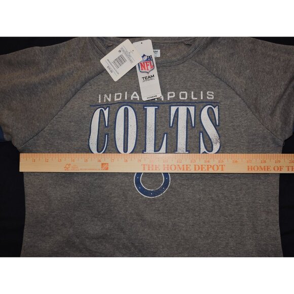 NWT Women's Indianapolis Colts Soft Gray Crewneck Long Sleeve Logo Sweatshirt, S - Picture 8 of 11